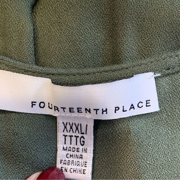 Fourteenth Place Sleeveless Tank Dress Olive Color Size XXXL - Picture 7 of 8